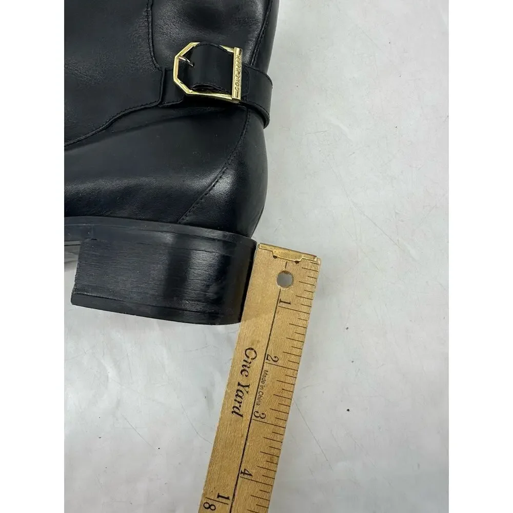 Cole Haan Size 8 B Womens Kimberly Black Leather Side Zip Ankle Bootie W22299